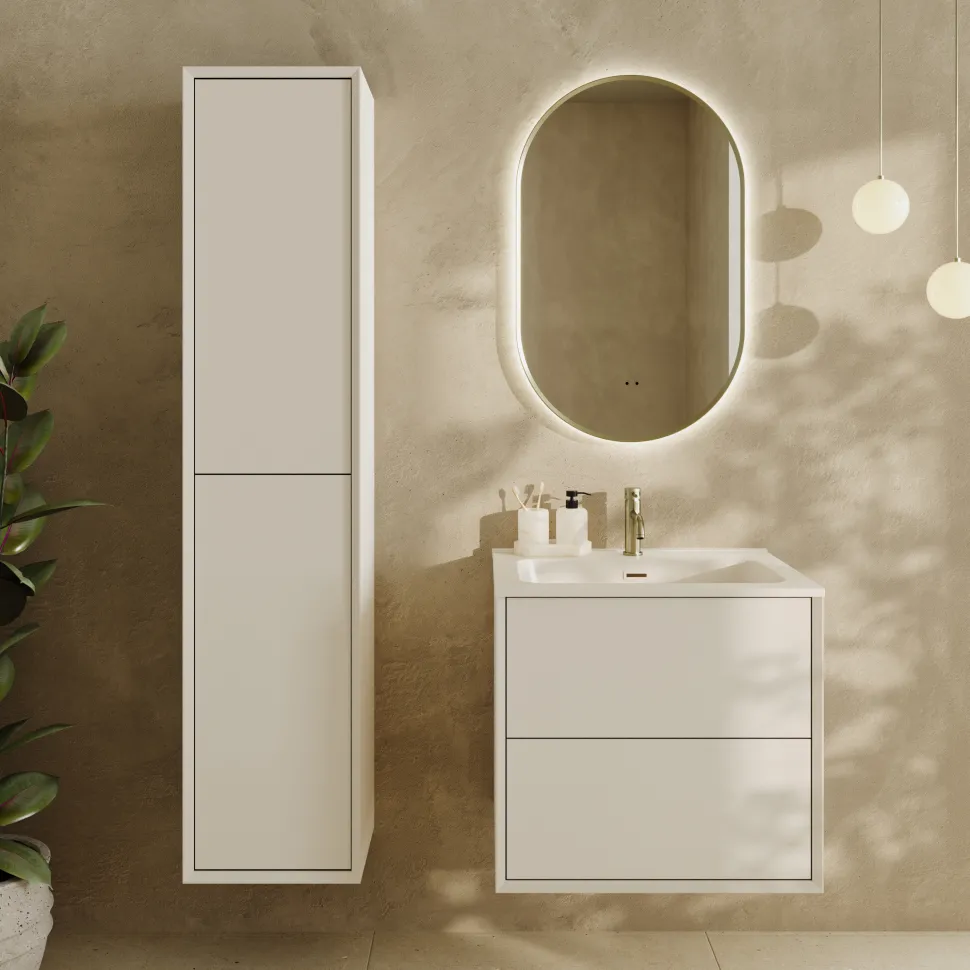 Oslo 1600mm Tall Wall Mounted Storage Unit