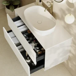 Oslo 1000mm Wall Mounted Vanity Unit & Sintered Stone Countertop