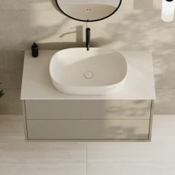 Oslo 1000mm Wall Mounted Vanity Unit & Sintered Stone Countertop