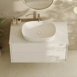 Oslo 1000mm Wall Mounted Vanity Unit & Sintered Stone Countertop