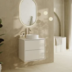 Oslo 600mm Wall Mounted Vanity Unit & Sintered Stone Countertop
