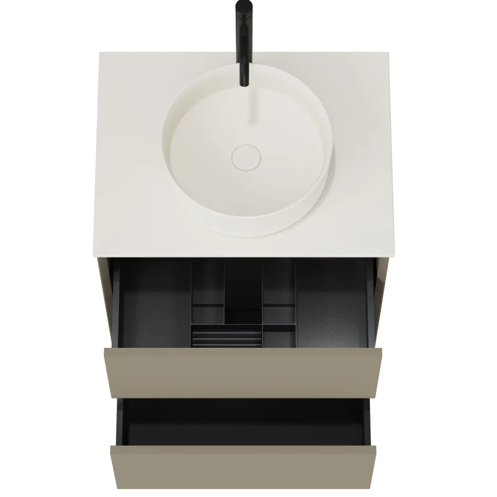 Oslo 600mm Wall Mounted Vanity Unit & Sintered Stone Countertop