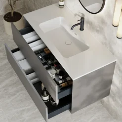 Oslo 1000mm Wall Mounted Vanity Unit & Matt White Basin