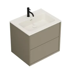 Oslo 600mm Wall Mounted Vanity Unit & Matt White Basin