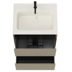 Oslo 600mm Wall Mounted Vanity Unit & Matt White Basin