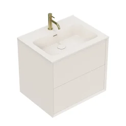 Oslo 600mm Wall Mounted Vanity Unit & Matt White Basin