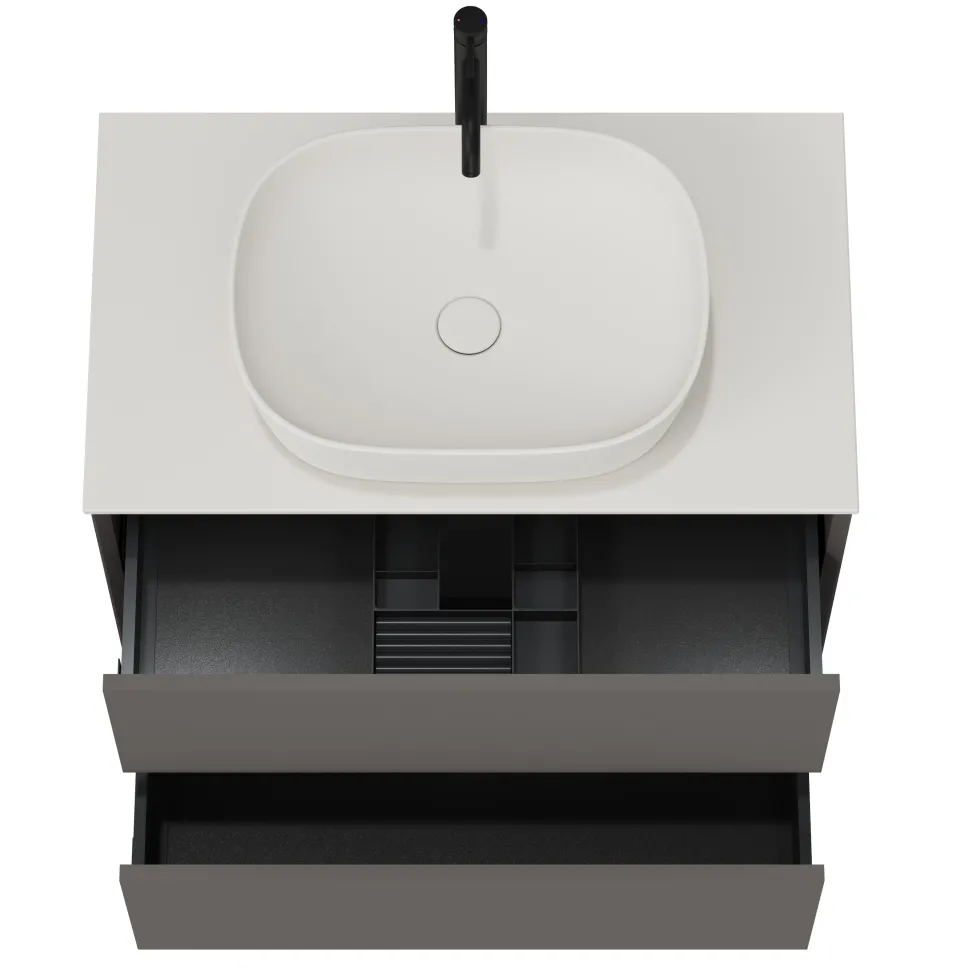 Oslo 800mm Wall Mounted Vanity Unit & Sintered Stone Countertop