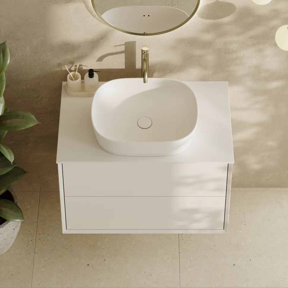 Oslo 800mm Wall Mounted Vanity Unit & Sintered Stone Countertop