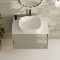 Oslo 800mm Wall Mounted Vanity Unit & Sintered Stone Countertop