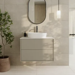 Oslo 800mm Wall Mounted Vanity Unit & Sintered Stone Countertop