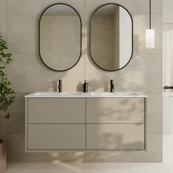 Oslo 1200mm Wall Mounted Vanity Unit & Matt White Basin