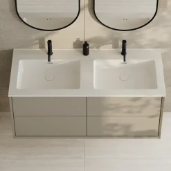 Oslo 1200mm Wall Mounted Vanity Unit & Matt White Basin