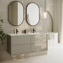 Oslo 1200mm Wall Mounted Vanity Unit & Matt White Basin