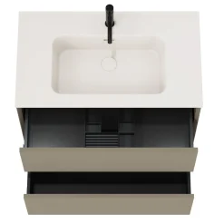 Oslo 800mm Wall Mounted Vanity Unit & Matt White Basin