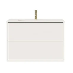 Oslo 800mm Wall Mounted Vanity Unit & Matt White Basin