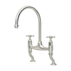 Perrin & Rowe Ionian Crosshead 2 Hole Bridge Sink Mixer