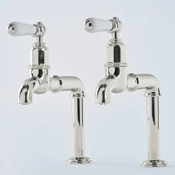 Perrin & Rowe Ionian Lever Deck Mounted Bibcocks (Pair)