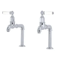 Perrin & Rowe Ionian Lever Deck Mounted Bibcocks (Pair)