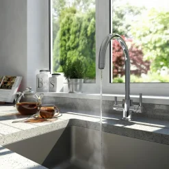 Perrin & Rowe Juliet C Spout 3-in-1 Instant Hot Water Mixer Tap