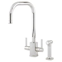 Perrin & Rowe Juliet Dual Lever 'U' Spout Mixer with Rinse