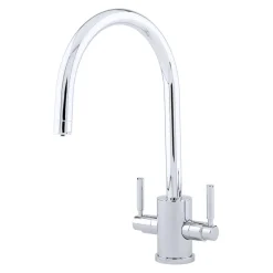Perrin & Rowe Juliet Twin Lever Swivel 'C' Spout Mono Sink Mixer