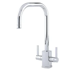 Perrin & Rowe Juliet Twin Lever Monobloc Mixer with Swivel 'U' Spout