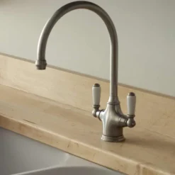 Perrin & Rowe Phoenician Mono Sink Mixer with Porcelain Lever Handles