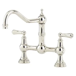 Perrin & Rowe Provence 2 Hole Bridge Sink Mixer with Lever Handles