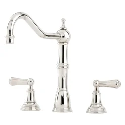 Perrin & Rowe Provence 3 Hole Sink Mixer with Lever Handles