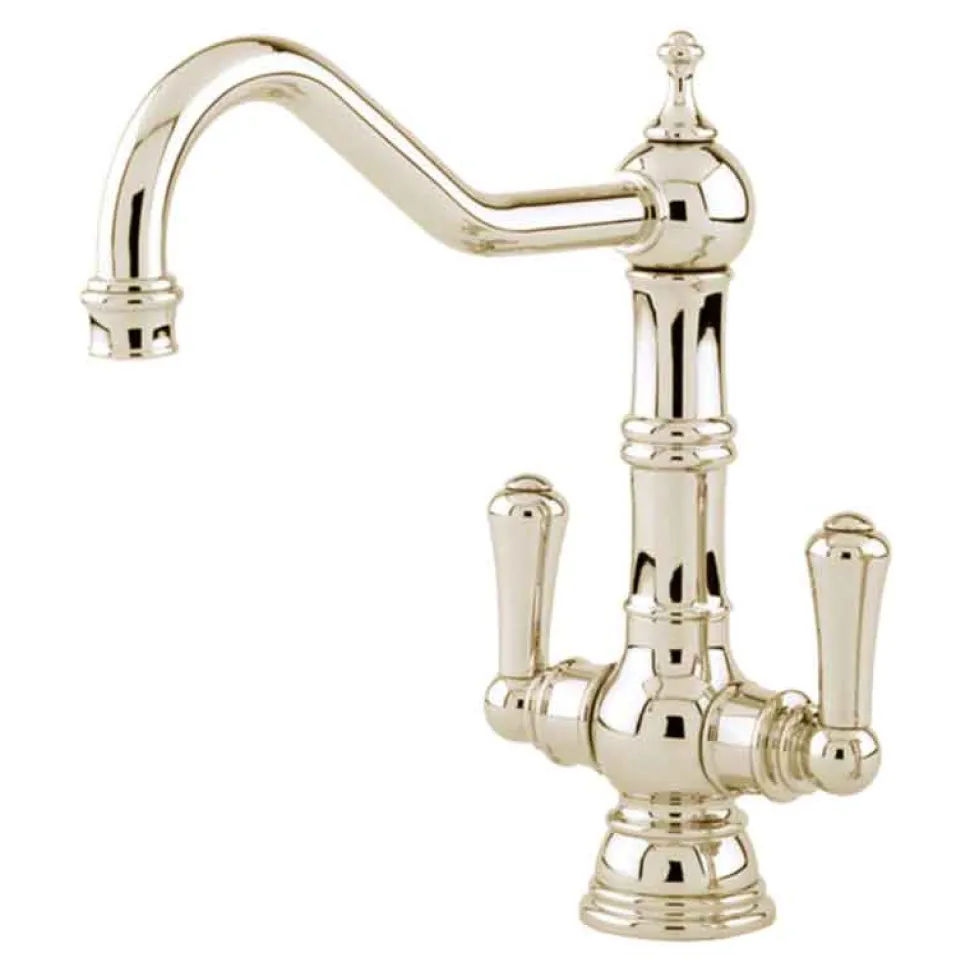 Perrin & Rowe Provence Twin Lever Monobloc Sink Mixer