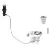 Polished Chrome Presto Automatic Waste Kit for Thomas Denby 1.5 Bowl Ceramic Kitchen Sinks