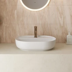 Poppy Oval Countertop Basin 1 Tap Hole - 610 x 415mm
