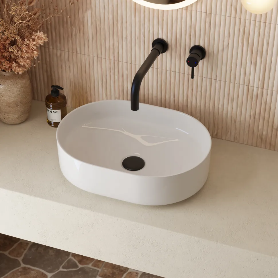 Poppy Oval Countertop Basin - 505 x 375mm