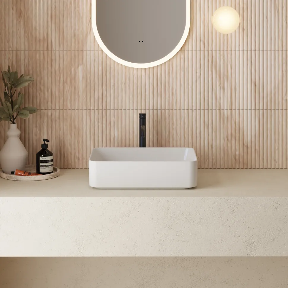 Poppy Rectangular Countertop Basin - 510 x 384mm