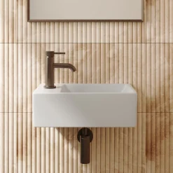 Poppy Small Wall Hung Cloakroom Basin - 300 x 180mm