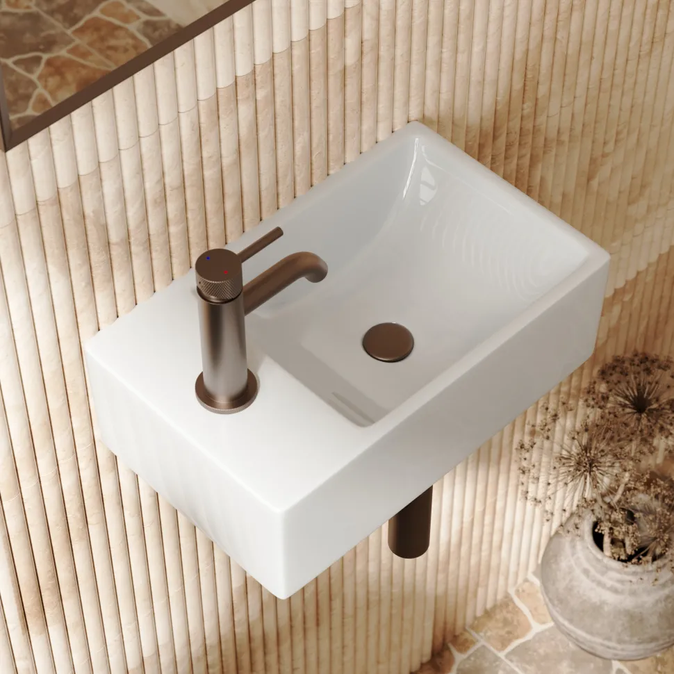 Poppy Small Wall Hung Cloakroom Basin - 300 x 180mm
