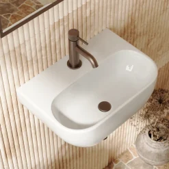Poppy Wall Hung Cloakroom Basin - 425 x 290mm