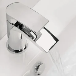 Proflow Tiera Basin Mixer with Clicker Waste & Bath Filler Value Pack