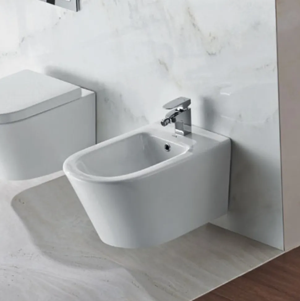 Pura Arco Wall Hung Bidet with One Tap Hole