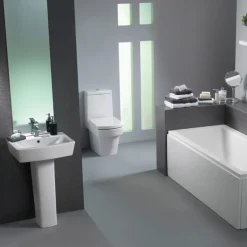 Pura Bloque Single Lever Basin Mixer with Clicker Waste