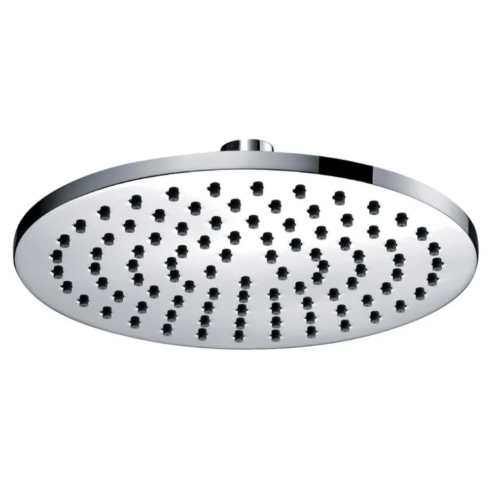 Pura Deluxe 200mm Round Brass Shower Head with Swivel Joint