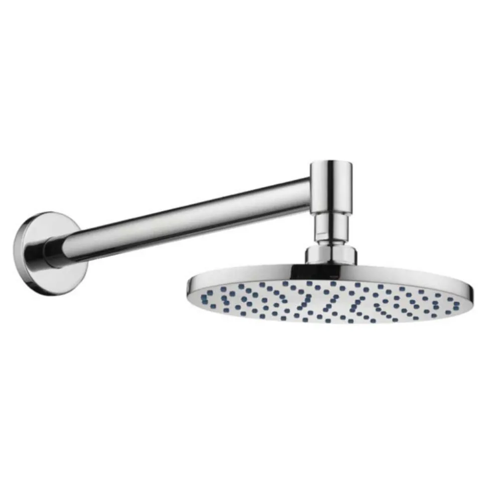 Pura Deluxe 200mm Round Brass Shower Head with Swivel Joint
