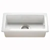 RAK Gourmet White Ceramic Rectangular 0.5 Bowl Kitchen Sink & Waste Kit - 250mm x 475mm