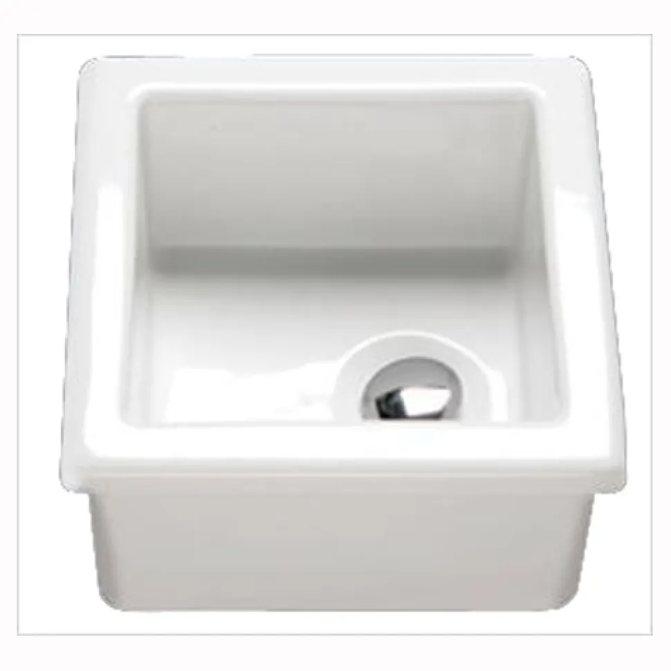 RAK Laboratory Sink 2 Single Bowl White Ceramic Sink - 330 x 330mm