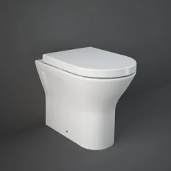 RAK Resort Comfort Height Rimless Back to Wall Toilet with Soft Close Seat