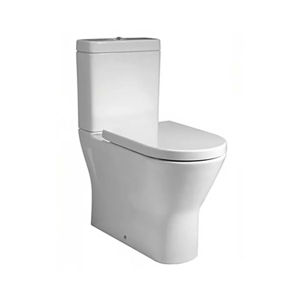 RAK Resort Maxi Comfort Height Rimless Full Back to Wall Toilet & Soft Close Seat