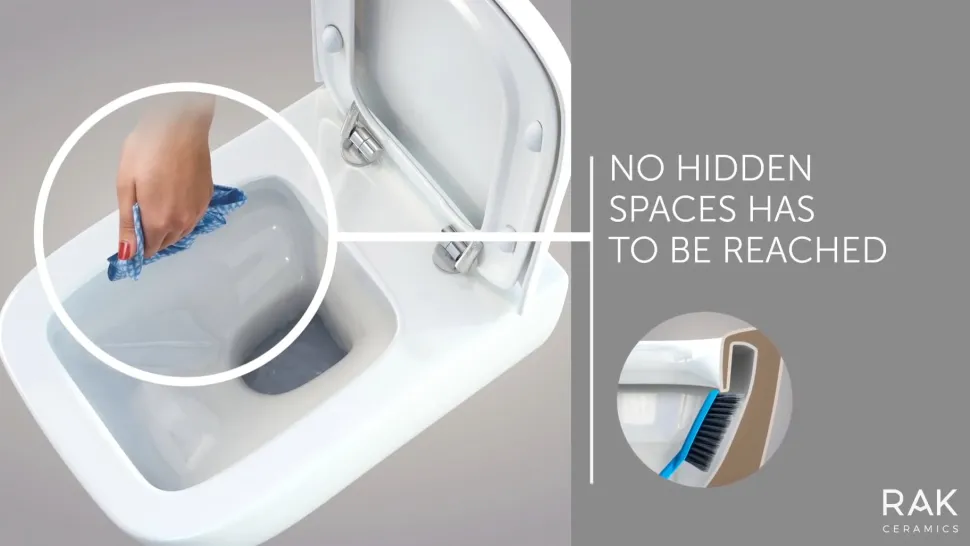 RAK Resort Mini Rimless Fully Back to Wall Toilet & Soft Close Seat