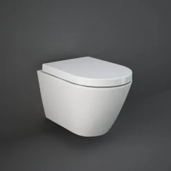 RAK Resort Rimless Wall Hung Toilet with Hidden Fixings & Soft Close Toilet Seat