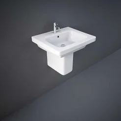 RAK Resort 1 Tap Hole Basin & Semi Pedestal