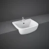 RAK Series 600 Ceramic Semi Recessed Basin 420mm - 2 Tap Hole